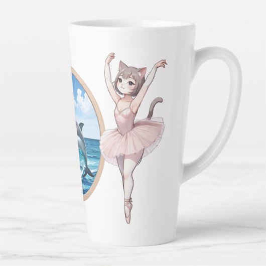 アーリ&ドルフィンラージラテマグ カフェラテマグ (右)