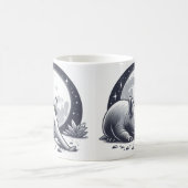 アールお洒落ドヴァルクマグ動物愛好家 コーヒーマグカップ (中央)