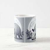 アールお洒落ドヴァルクマグ動物愛好家 コーヒーマグカップ (中央)