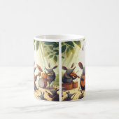 アールお洒落ドヴァルクマグ動物愛好家 コーヒーマグカップ (中央)