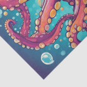 アールはっきりしたトポップ・アートの・タコ・デコペデザイン 薄葉紙 (詳細)