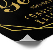 アールエレガントデコガントトイレの看板 ポスター (角)