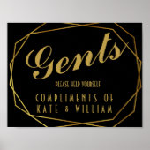 アールエレガントデコガントトイレの看板 ポスター (正面)