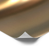 アールオーガニックト溶融金属板金ゴールド及び銀 ポスター (角)