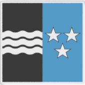 アールガウ州カントン国旗 シール (正面)