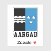 アールガウ州カントン国旗 シール (シート)