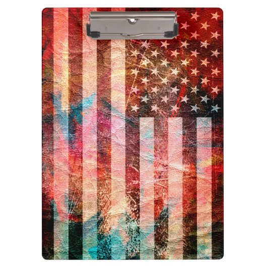 アールグランジアメリカン国旗#6 クリップボード (正面)