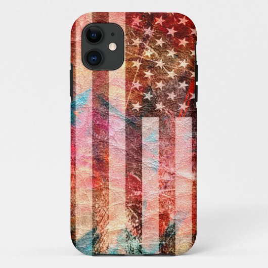 アールグランジアメリカン国旗#6 Case-Mate iPhoneケース (裏面)