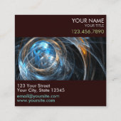 アールザワールド抽象芸術アートプロフェッショナル スクエア名刺 (裏面)