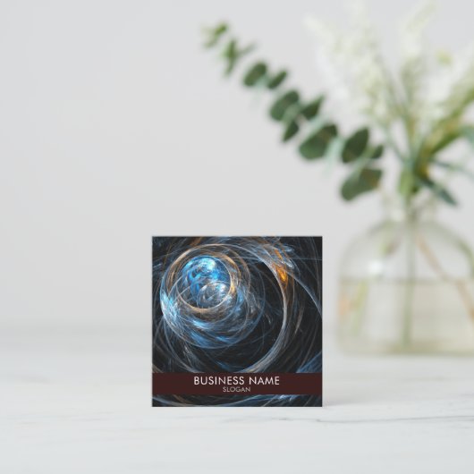 アールザワールド抽象芸術アートプロフェッショナル スクエア名刺 (スタンド正面)