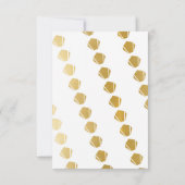 アールデコありがとう20s婚約ウェディングカード 招待状 (裏面)