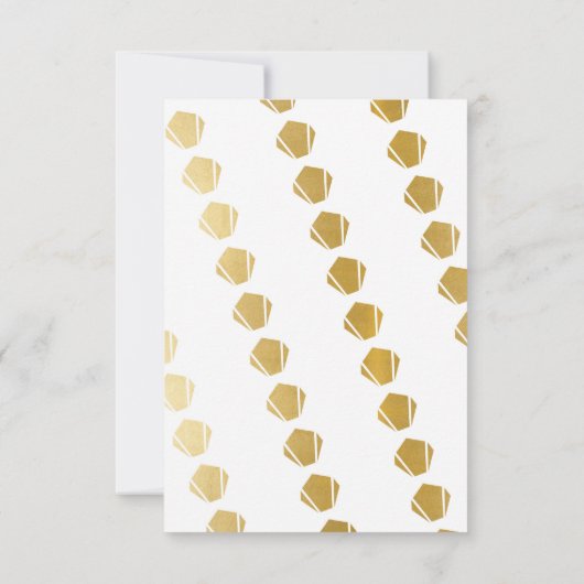 アールデコありがとう20s婚約ウェディングカード 招待状 (裏面)