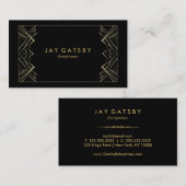 アールデコかアールヌーボー 名刺 (正面/裏面)