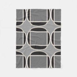 アールデコがモロッコを白黒で表示 フリースブランケット