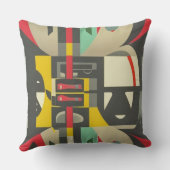 アールデコが世紀中葉に出会うモダン クッション (裏面)