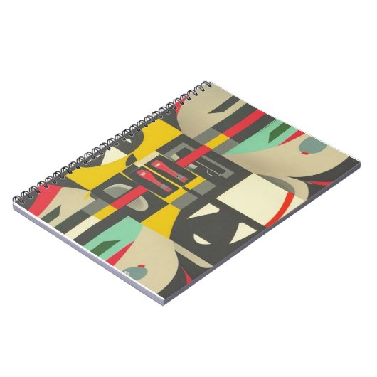 アールデコが世紀中葉に出会うモダン ノートブック (左側)