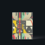 アールデコが世紀中葉に出会うモダン ポストカード<br><div class="desc">このグラフィックデザインでヴィンテージレトロアートデコスタイルのエッセンスを体験すユニークる素晴らし。このデザインは、過去からインスピレーションを得る幾何学的な形状、明るい色、質感、パターンを組み込んでいる。その結果、優雅さ、洗練さ、郷愁のtouchを醸し出す時代を超越したデザインとなった。</div>