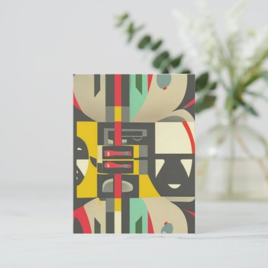 アールデコが世紀中葉に出会うモダン ポストカード (スタンド正面)