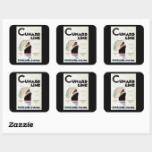 アールデコくさび線 スクエアシール (シート)