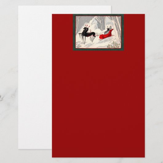 アールデコそり 便箋 (正面/裏面)