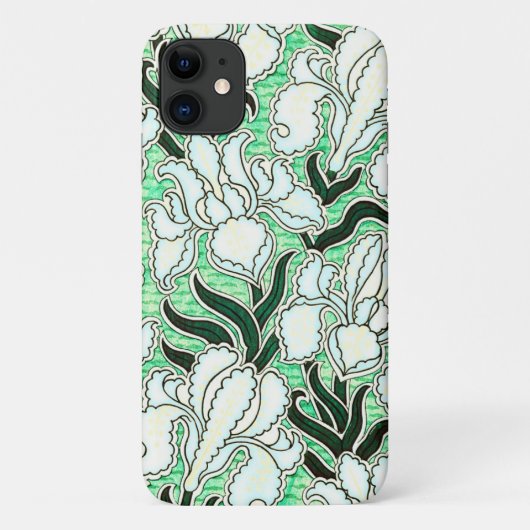アールデコつる植物ヴィンテージレトロアートフォンケース Case-Mate iPhoneケース (裏面)