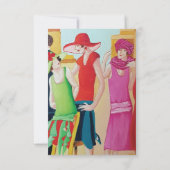 アールデコとファッション サンキューカード (裏面)