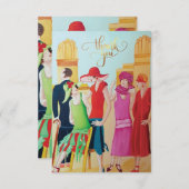 アールデコとファッション サンキューカード (正面/裏面)