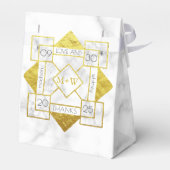 アールデコと感謝していの大理石の金箔 フェイバーボックス (裏面サイド)