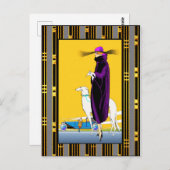 アールデコと犬 ポストカード (正面/裏面)