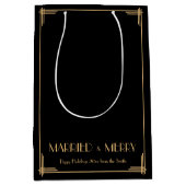 アールデコと結婚したメリークリスマス抱き枕 ミディアムペーパーバッグ (正面)