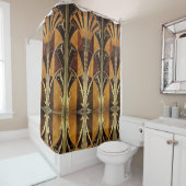 アールデコによってはめ込まれる木 シャワーカーテン (インサイチュ)
