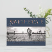 アールデコののどのばら色の金ゴールド|の写真の保存日付 セーブザデート (スタンド正面)