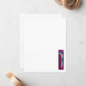 アールデコのアイリス-メッセージカード ノートカード (正面/裏面インサイチュ)