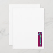 アールデコのアイリス-メッセージカード ノートカード (正面/裏面)