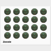 アールデコのアーティチョーク ラウンドシール (シート)