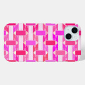 アールデコのインダストリアルシック - ピンク、フクシア、蘭 Case-Mate iPhoneケース (裏面 (横))