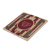 アールデコのカスタマイズ可能な聖句 タイル (側面)