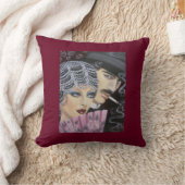 アールデコのカップル、装飾用クッション クッション (ブランケット)