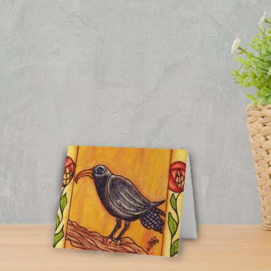 アールデコのカラスNotecard カード