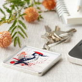 アールデコのキーチェーン キーホルダー (側面)