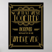 アールデコのシ結婚ートプラン ポスター (正面)