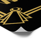 アールデコのシ結婚ートプラン ポスター (角)