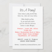 アールデコのスタイルのパーティの招待状 招待状 (裏面)