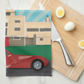 アールデコのスタイルの台所タオル- Shoreham空港 キッチンタオル (四つ折り)