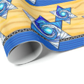 アールデコのステンドグラスMagen David ラッピングペーパー (ロールコーナー)