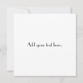 アールデコのデザインのモノグラムの結婚式招待状 招待状 (裏面)