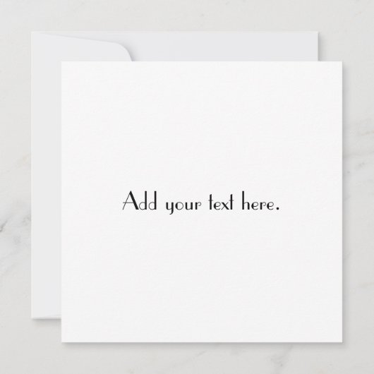 アールデコのデザインのモノグラムの結婚式招待状 招待状 (裏面)