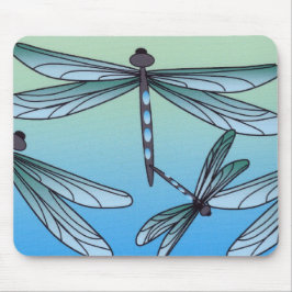 アールデコのトンボのマウスパッド マウスパッド