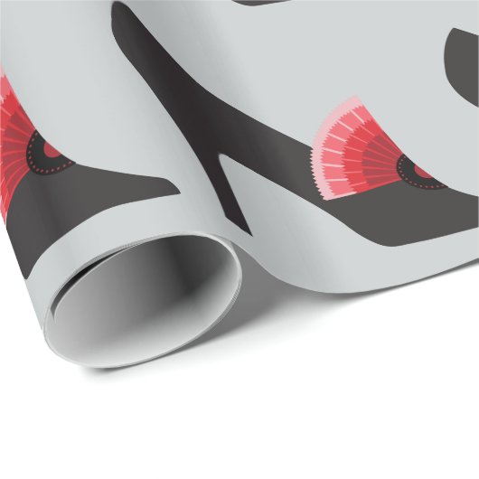 アールデコのハイヒールの靴のファッションの包装紙 ラッピングペーパー (ロールコーナー)