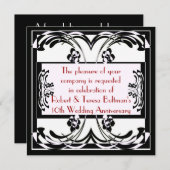 アールデコのフォーマルな招待状 招待状 (正面/裏面)